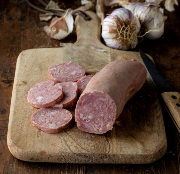 Demi saucisson cuit à l’ail