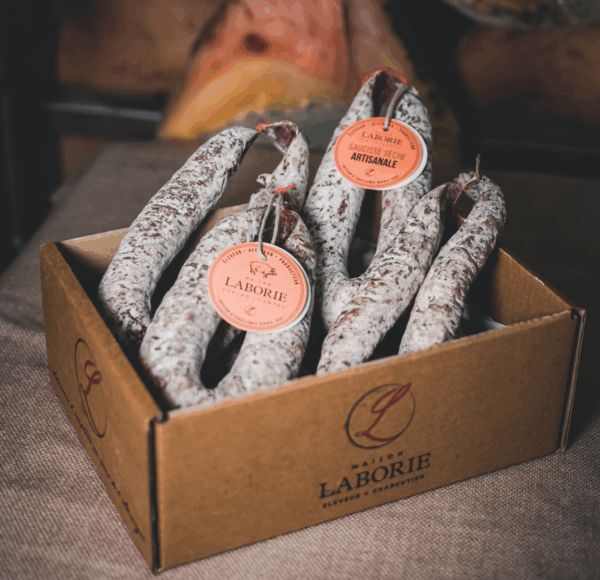 Boite de saucisse sèche artisanale